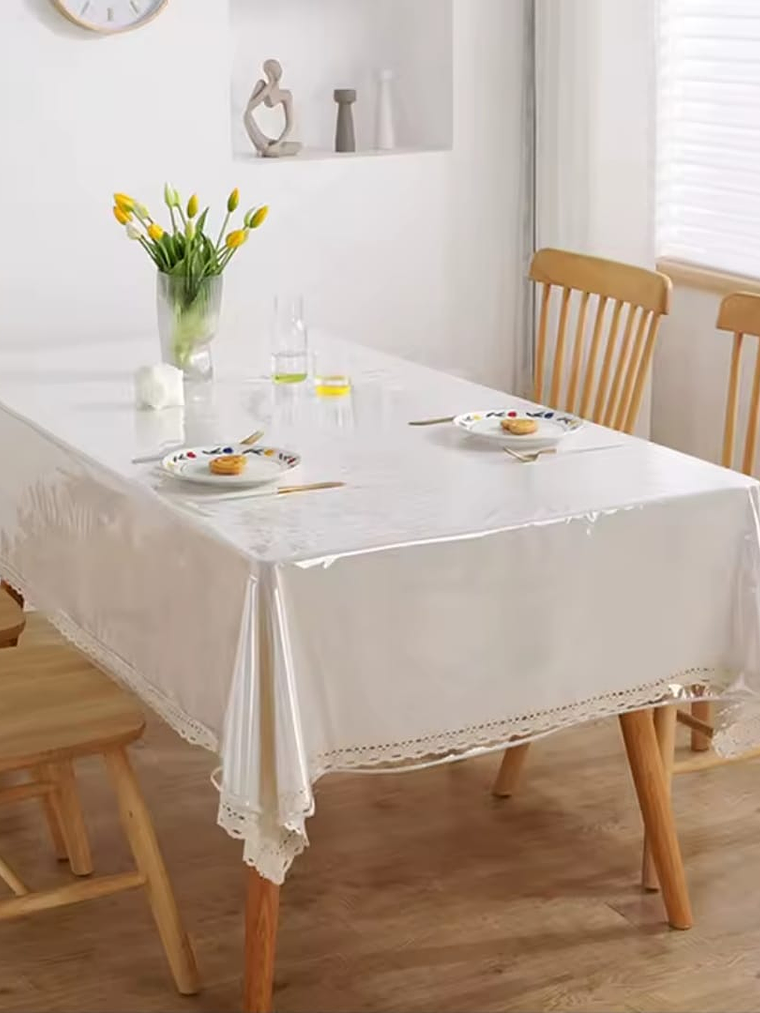 Mantel Transparente Impermeable, Rectangular, 140*240Cm 4