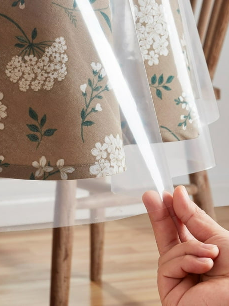 Mantel Redondo Transparente, Sin Bordes, 140*140Cm 3