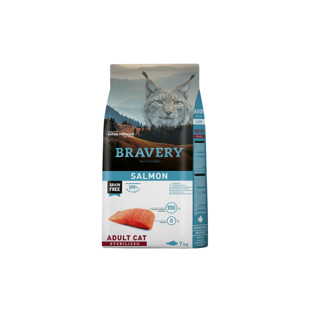 Bravery Salmón Gato Adulto Esterilizado 1