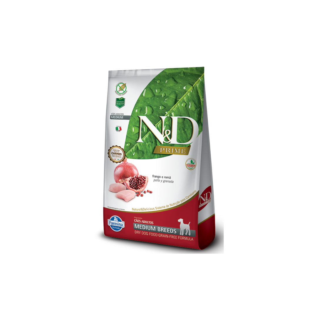 N&D Canine Adult Medium Pollo Granada 10.1 Kg 1
