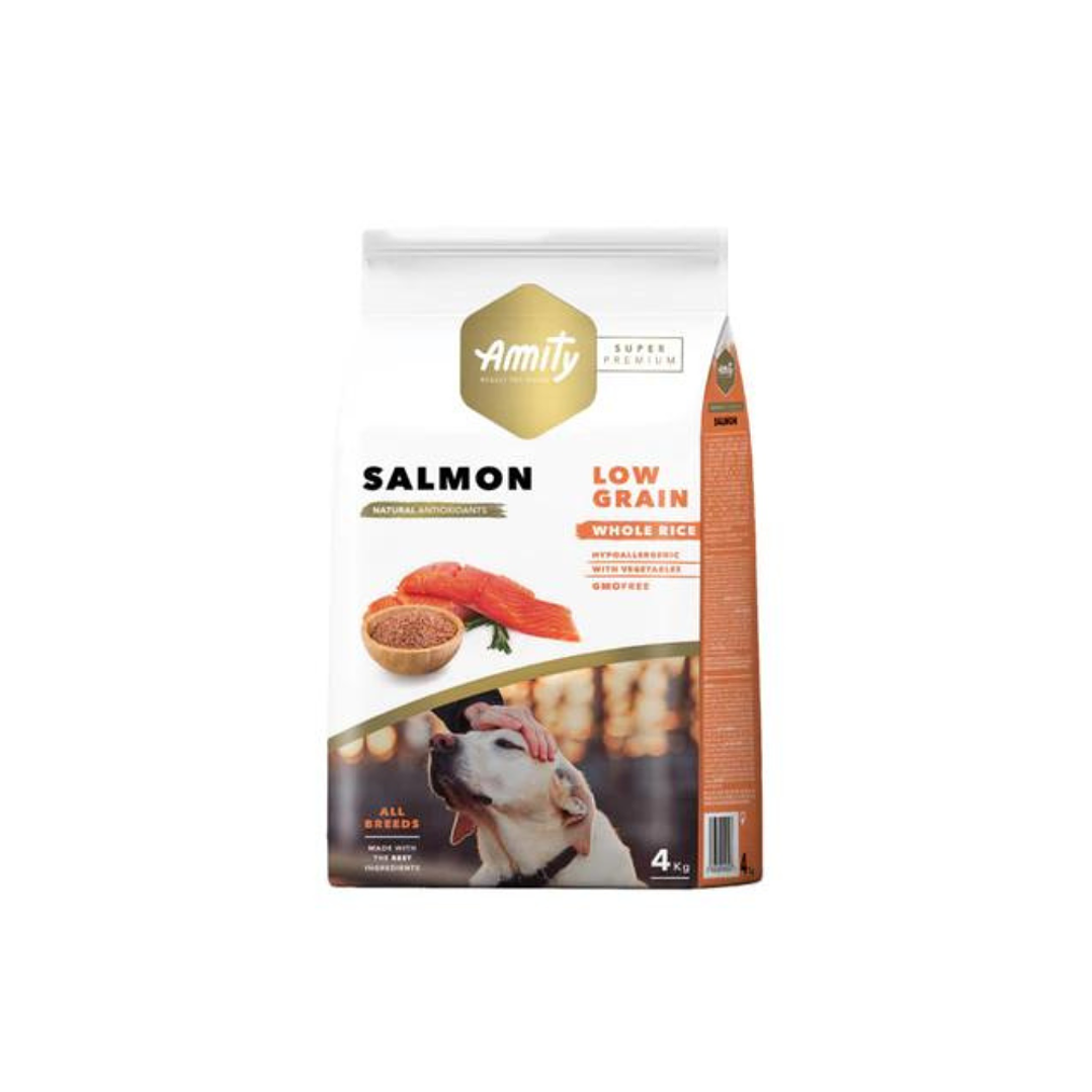 Amity Low grain Salmón Perro Adulto 2