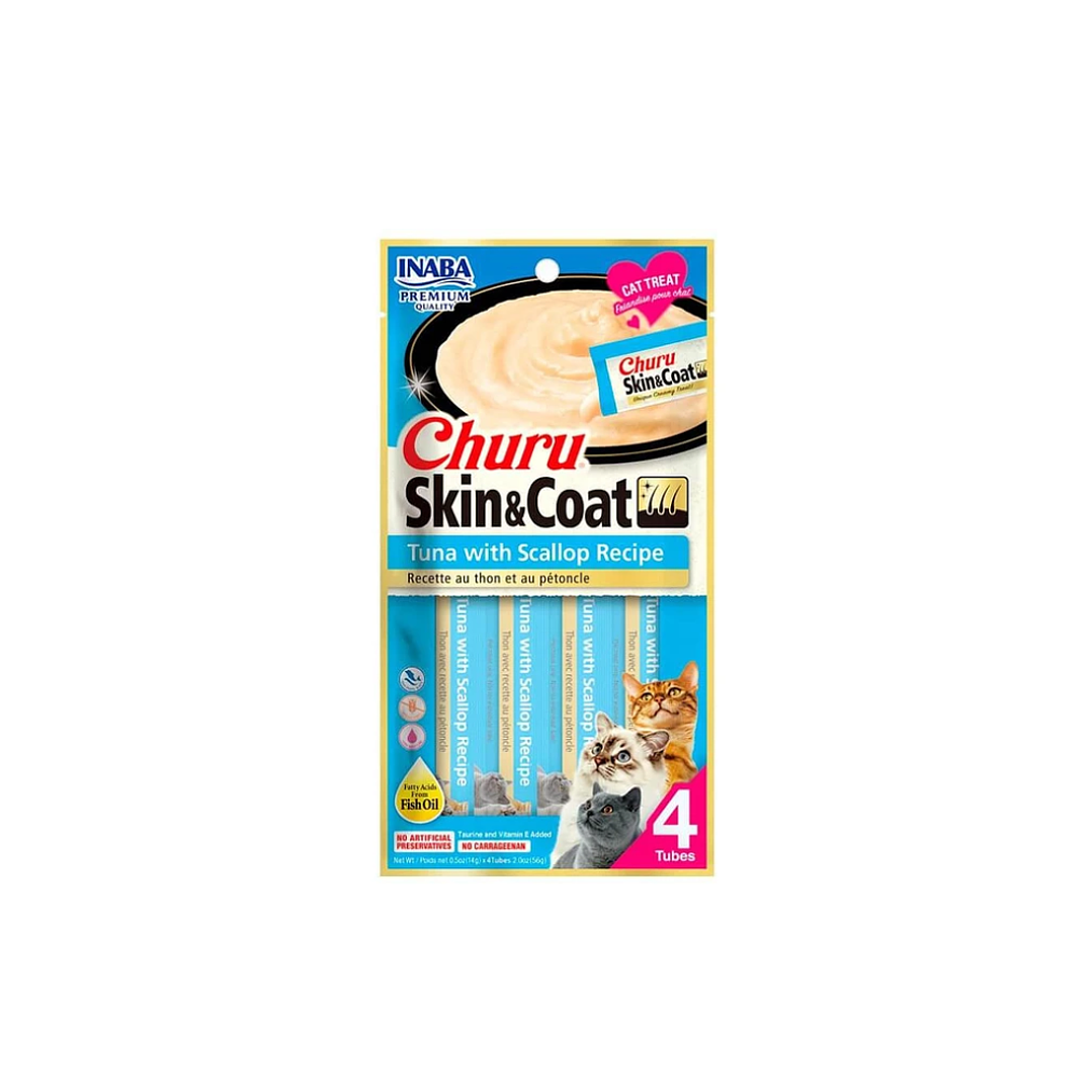 Churu Skin & Coat Atún Con Ostion 4 Unidades   1