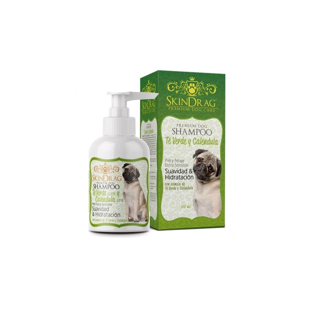 SkinDrag Shampoo Premium Dog Té Verde y Caléndula  250 Ml  1