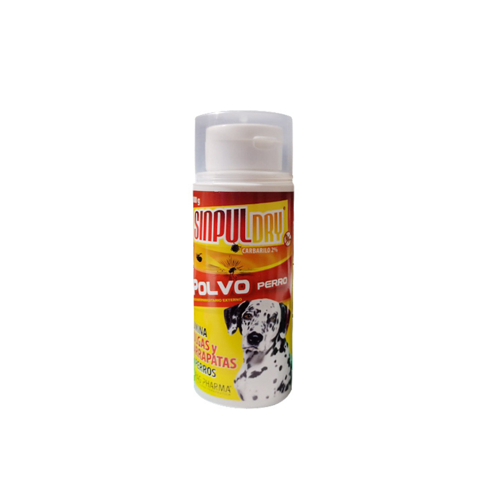 SinPulDry Talco Antipulgas para Perros 100 GRS 100GR