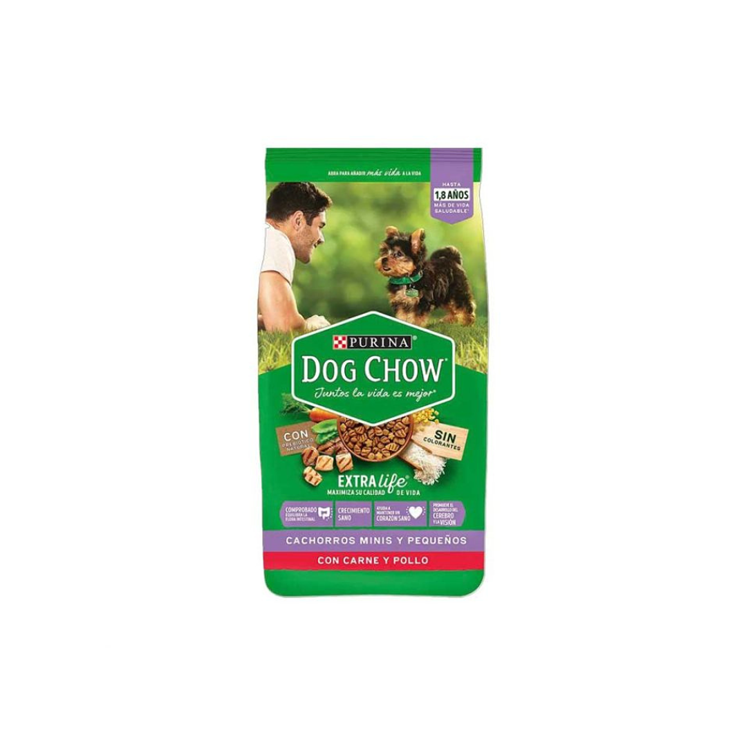 Dog Chow cachorros Minis y Pequeños con Carne y Pollo 3Kg 1