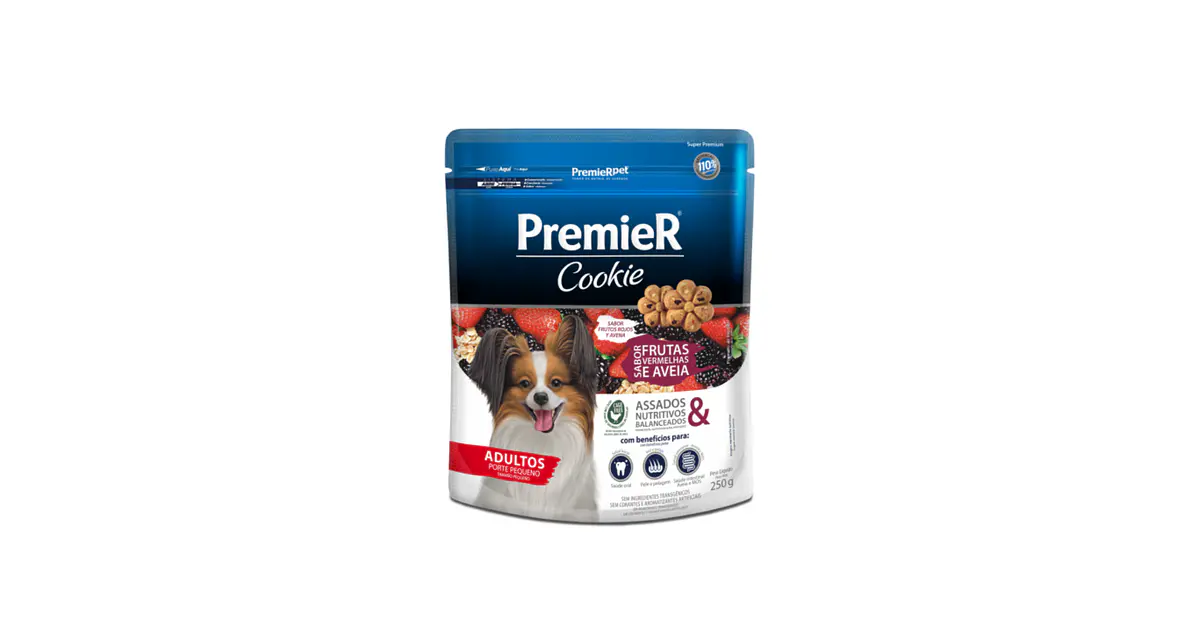 Premier Cookie Adulto Raza Pequeña Frutos Rojos Y Avena 250