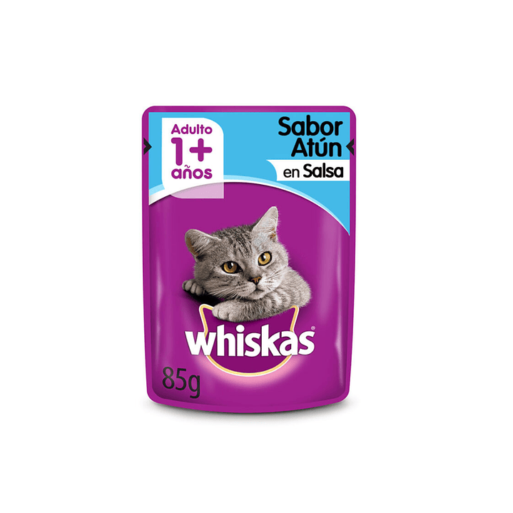Alimento Húmedo Gato Adulto Whiskas Sabor Atún 85 Gr 1