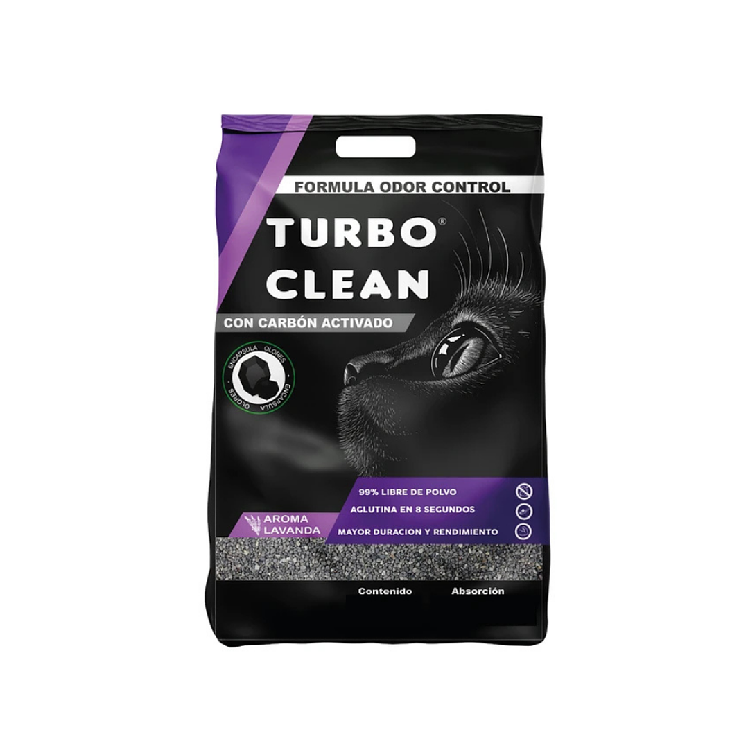Arena Turbo Clean Odor Control con Carbón activado Aroma Lavanda 1
