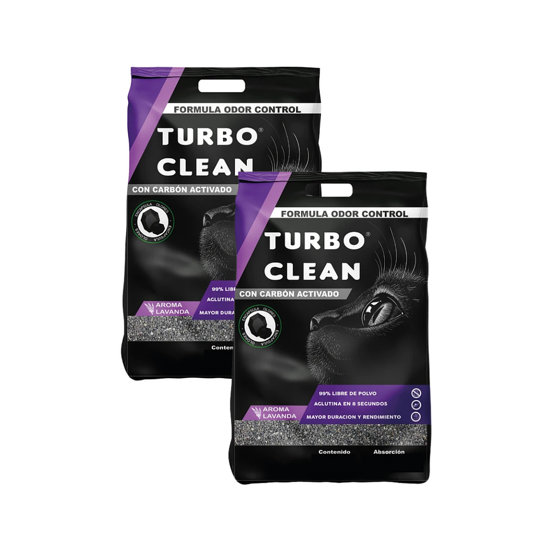 Arena Turbo Clean Odor Control con Carbón activado Aroma Lavanda 2