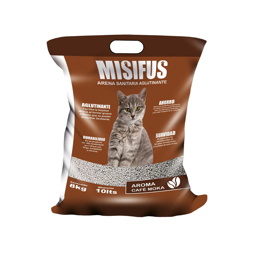 ARENA SANITARIA MISIFUS CAFE MOKA 8KG 1