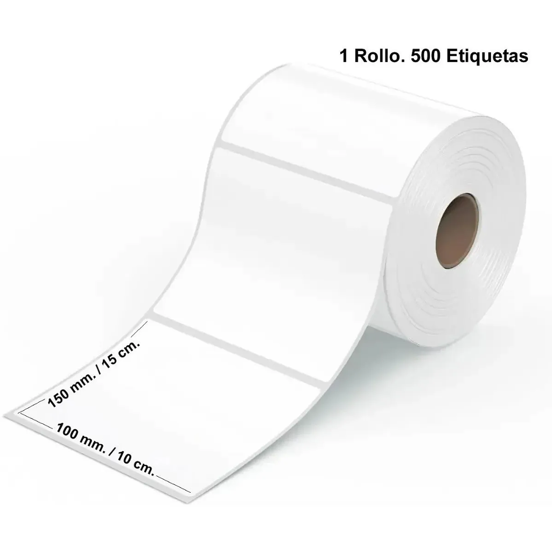 Rollo de Etiquetas Térmicas 10x15 cm - 500 Unidades - Calidad Premium 1