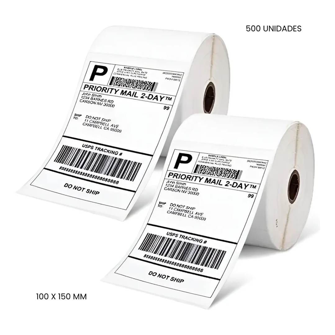 Rollo de Etiquetas Térmicas 10x15 cm - 500 Unidades - Calidad Premium 3