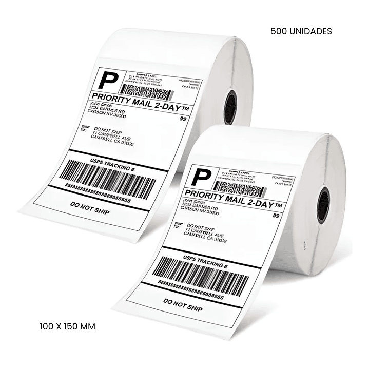 Rollo de Etiquetas Térmicas 10x15 cm - 500 Unidades - Calidad Premium 3