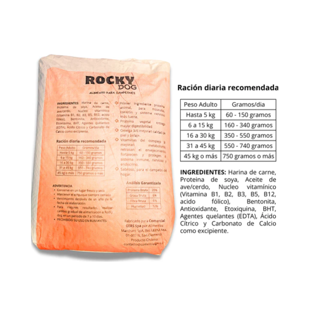 Rocky Dog Perro 25 Kg  2