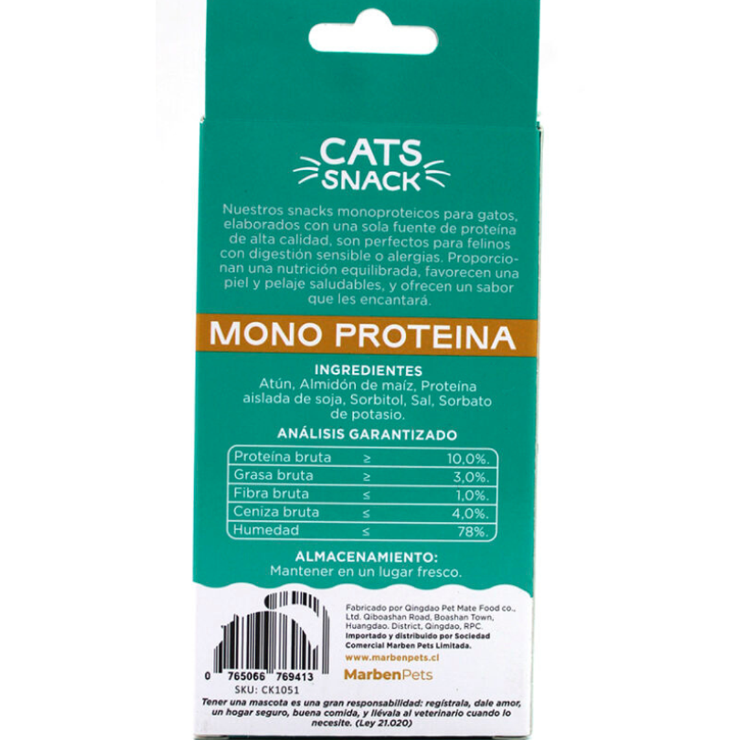 Salchichas para Gato Monoproteicas de Atún 10 Unidades 2