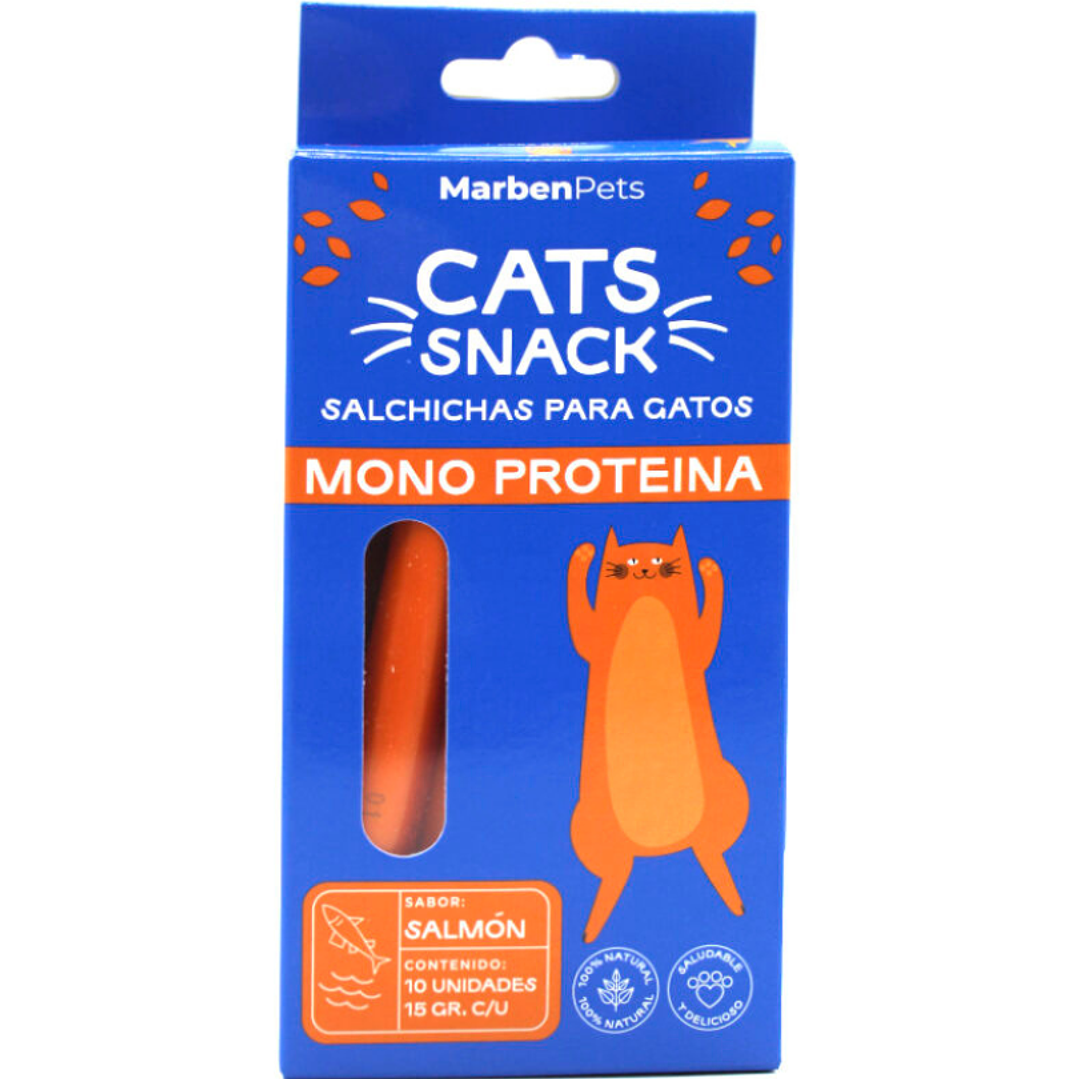 Salchichas para Gatos Monoproteicas de Salmón 10 Unidades 1