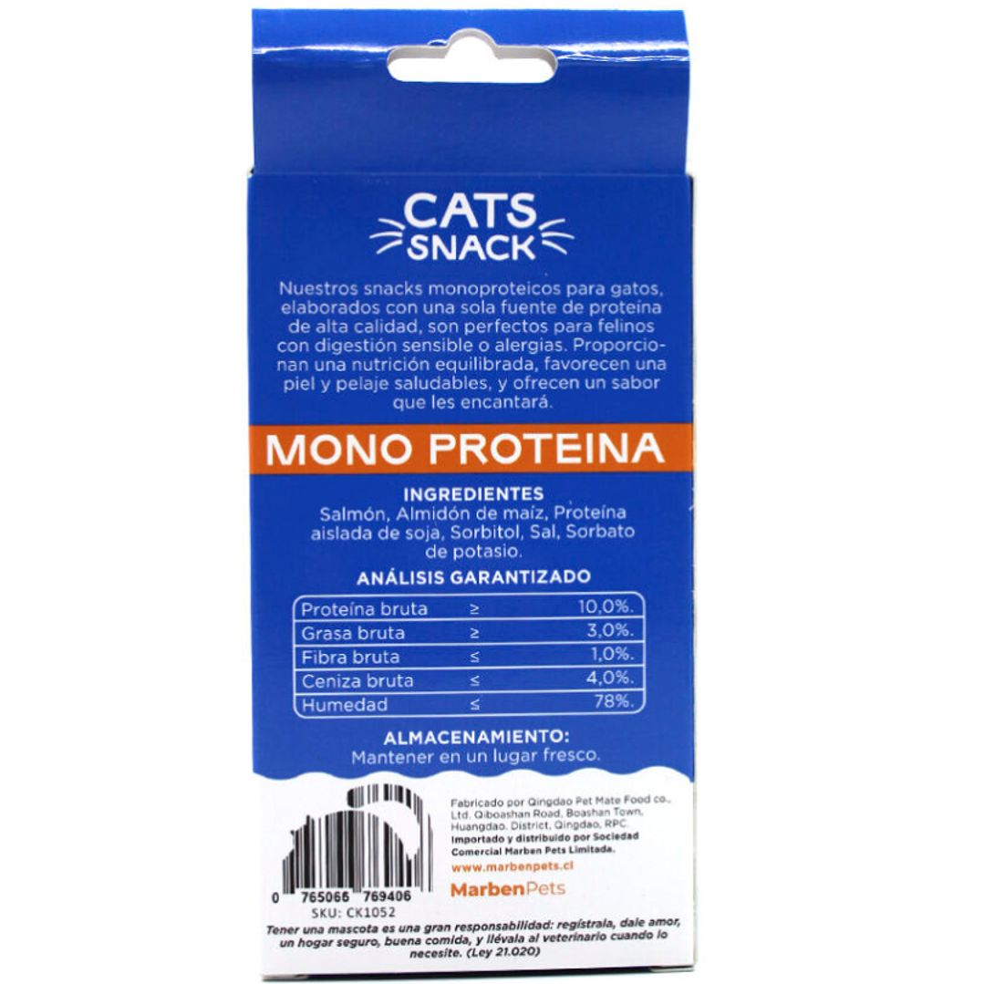 Salchichas para Gatos Monoproteicas de Salmón 10 Unidades 2