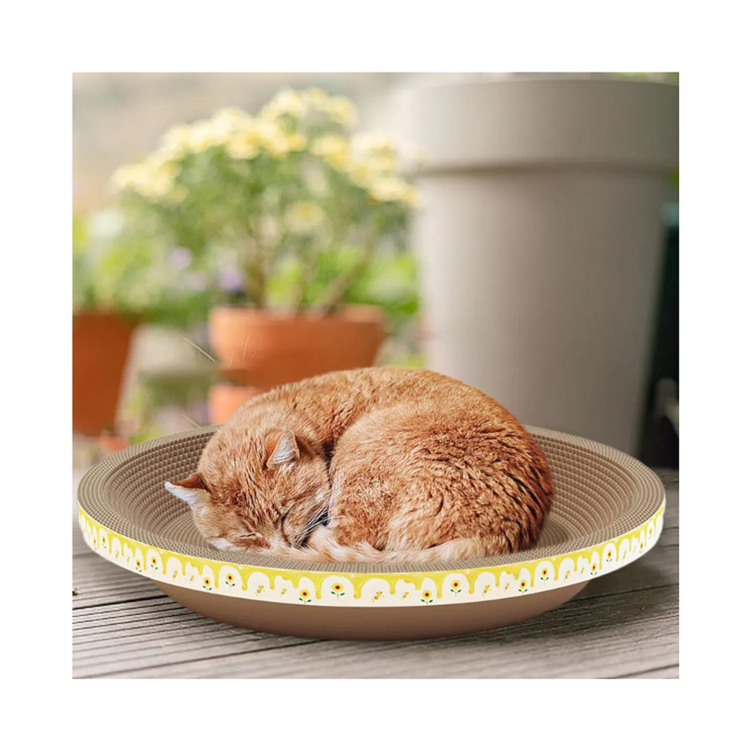 Cama Rascador Circular Para Gato 40 Cm. 3