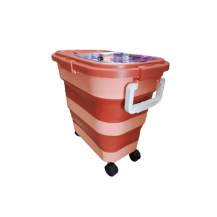 Contenedor de Alimento Plegable Con Ruedas 
