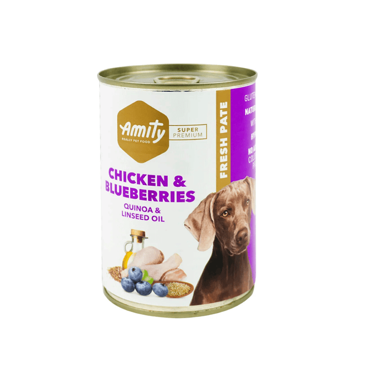 Lata Amity Chicken And Blueberries Adult Dog 400Gr 1