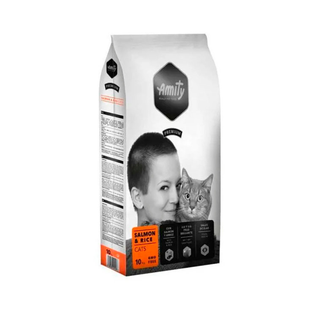 Amity Premium Salmón y Arroz gato adulto 10Kg 1