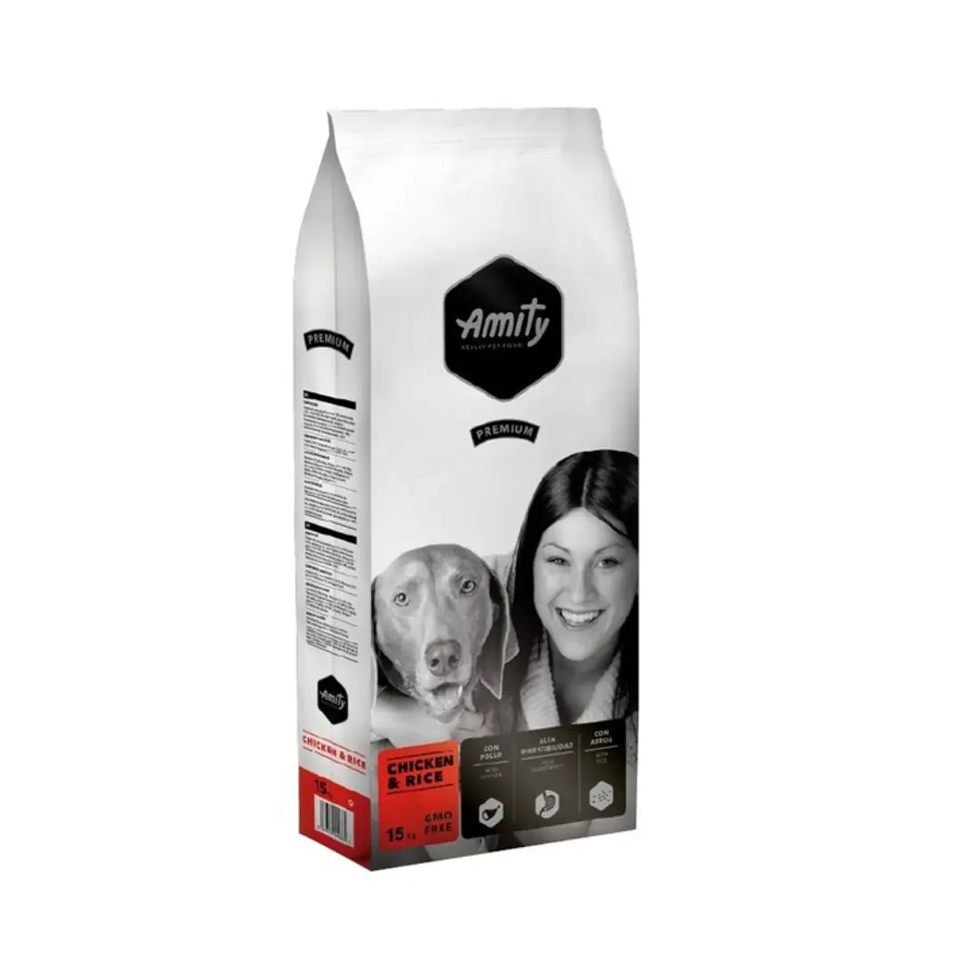 Amity Premium Pollo y Arroz perro adulto 15kg 1