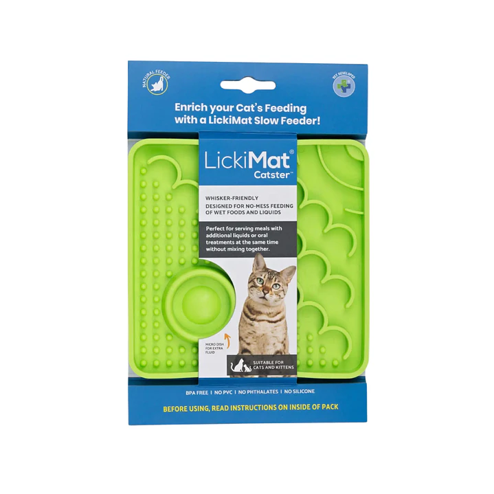 LICKIMAT CATSTER GREEN FOR CAT 1