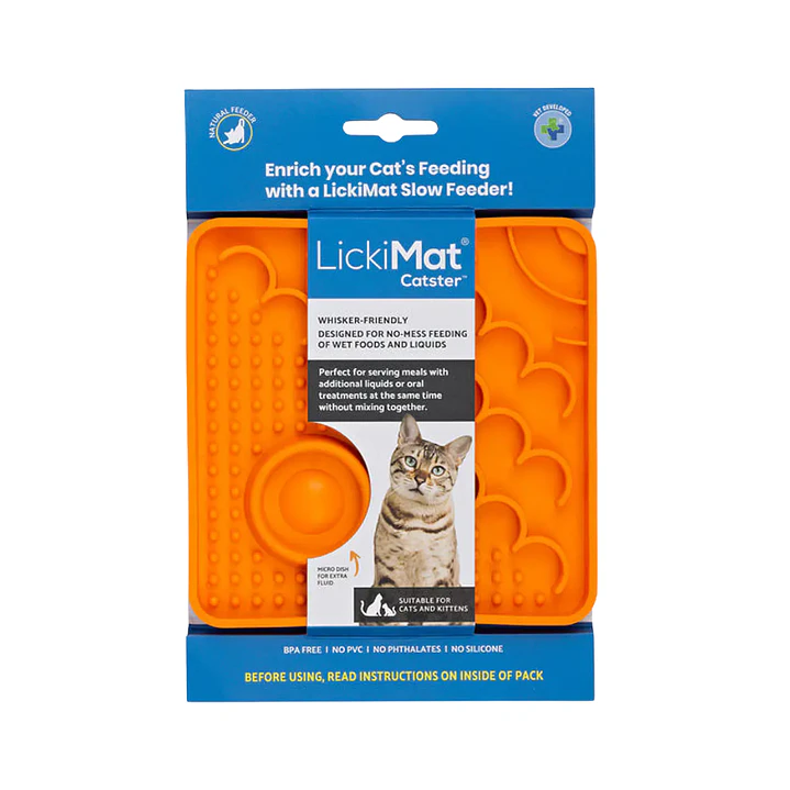 LICKIMAT CATSTER ORANGE FOR CAT 1