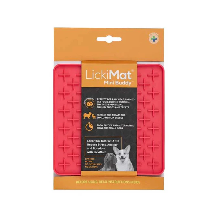 LickiMAT Mini Buddy For Dog TS Pink 1