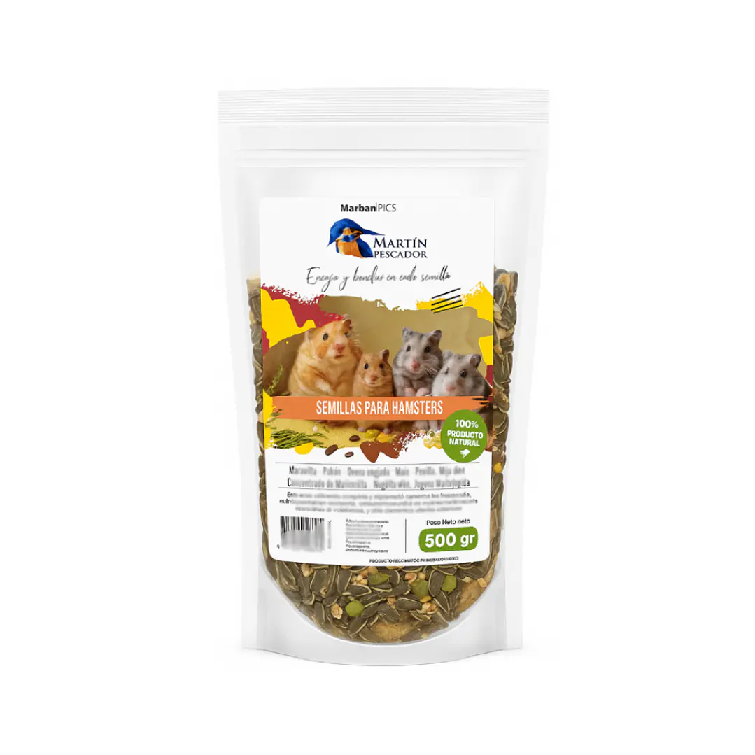MIX DE SEMILLAS PARA HAMSTERS 500GR 1
