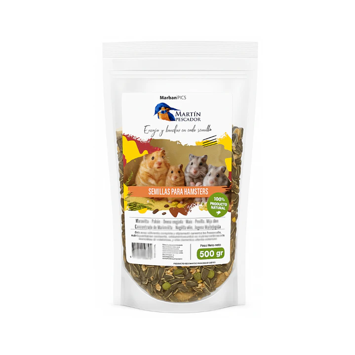MIX DE SEMILLAS PARA HAMSTERS 500GR 1