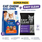 Pack Gato Cat Chow Delimix 8kg + Arena Easy Clean 8kg Aglomerante - Miniatura 2