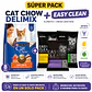 Pack Gato Cat Chow Delimix 8kg + Arena Easy Clean 8kg Aglomerante - Miniatura 1