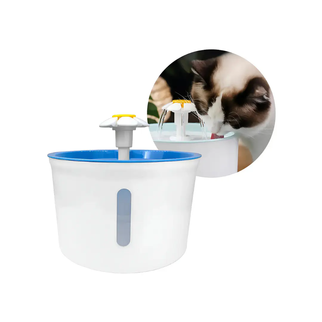 Fuente Dispensador De Agua Eléctrico Bebedero Gatos 1.6lts 2
