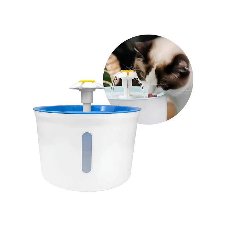 Fuente Dispensador De Agua Eléctrico Bebedero Gatos 1.6lts 2
