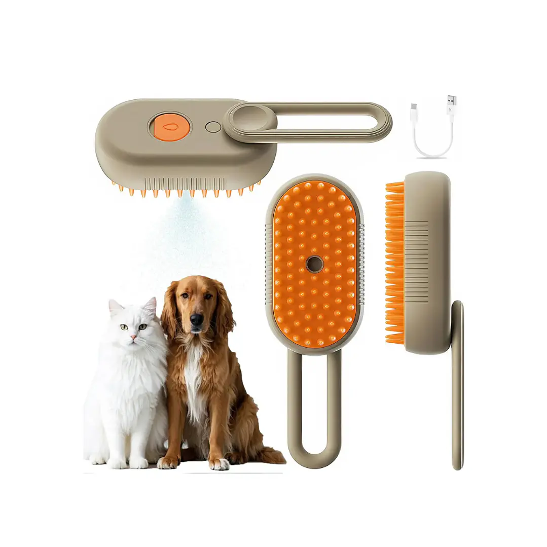 Cepillo De Vapor 3 En 1 Para Gatos y Perros 2