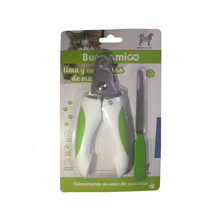 Corta Uñas Para Mascotas Perro Gato Tipo Alicate + Lima 1