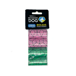 Wonder Dog 4 Rollos de Bolsas para fecas