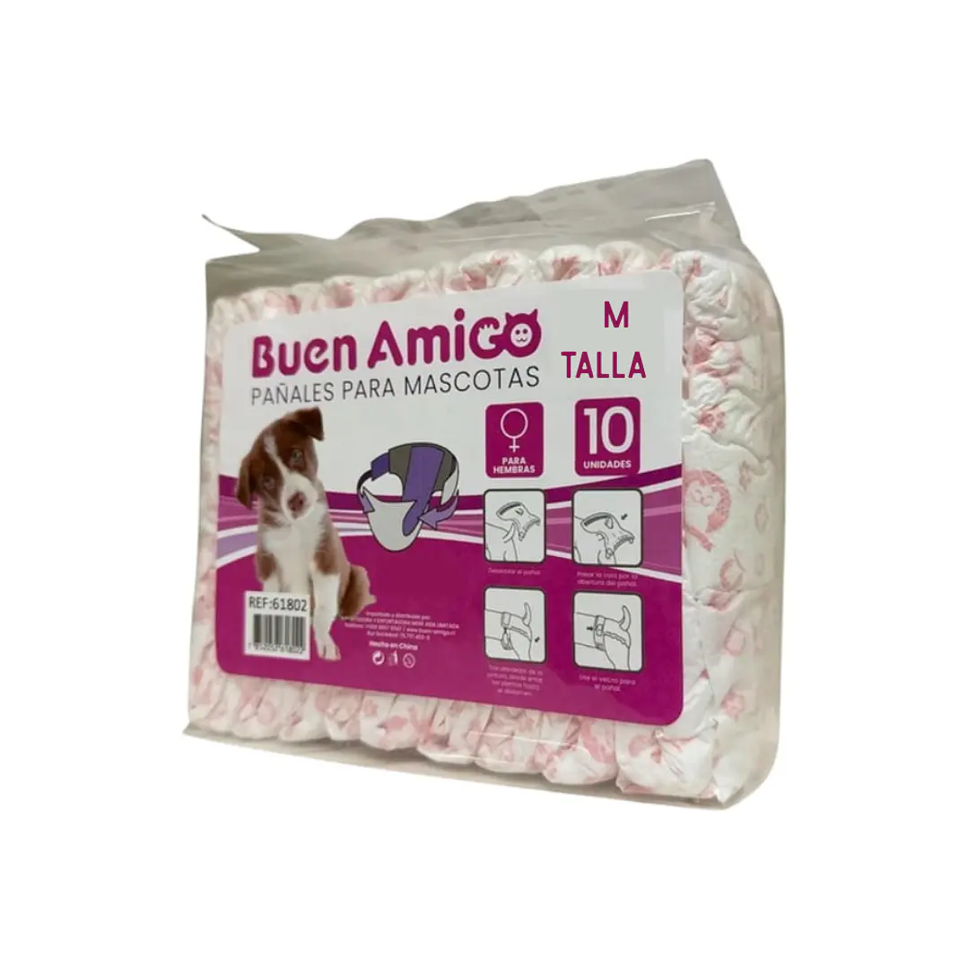 Pañales para mascotas Buen amigo 10Uni 3
