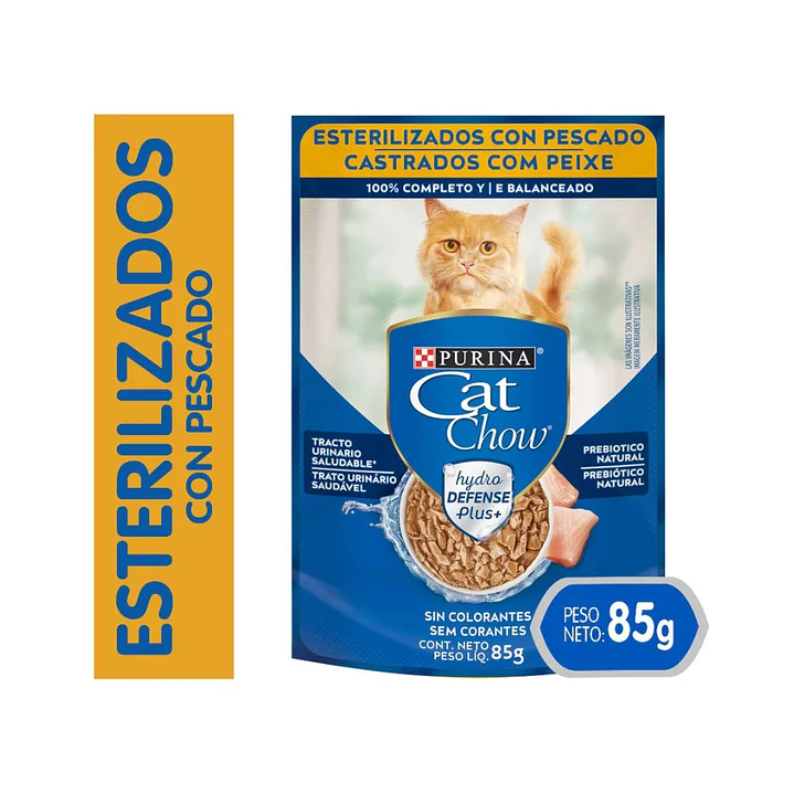 Alimento Húmedo Gato Esterilizado Catchow Pescado 85gr 1