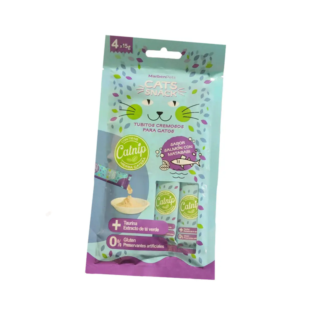 Cat Snack Cremoso Salmón y Matatabi 15Gr 1