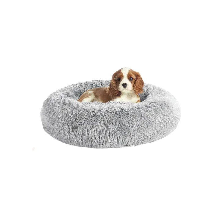 Cama Antiestrés de Felpa Peluda Para Mascotas 100 CM 2