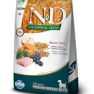 N&D Ancestral Selection Perro Adulto Mediano 15KG