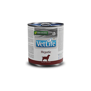 Lata Vetlife Hepatic Perro húmedo 300 Gr 