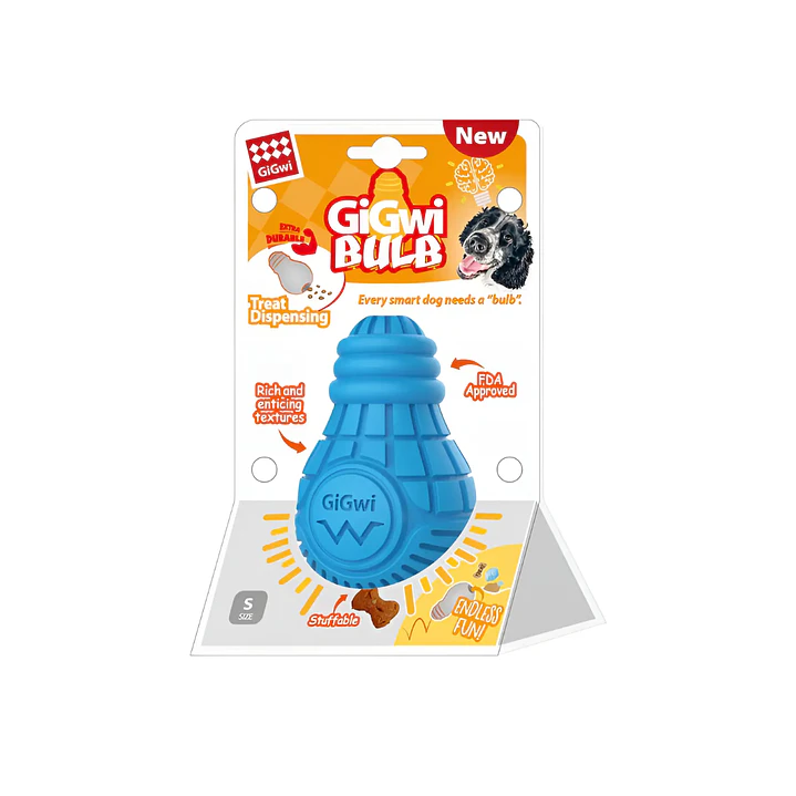 Juguete Perro Dispensador Premios Gigwi Bulb Rubber S 1