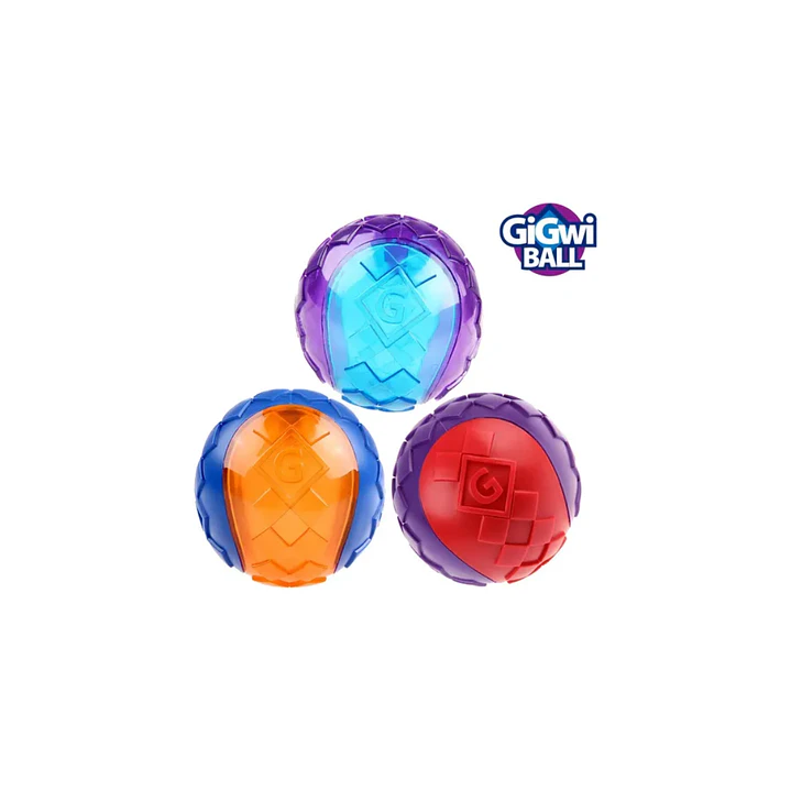 Pelotas Para Perros Squeak 3 Unidades Talla S Gigwi 2