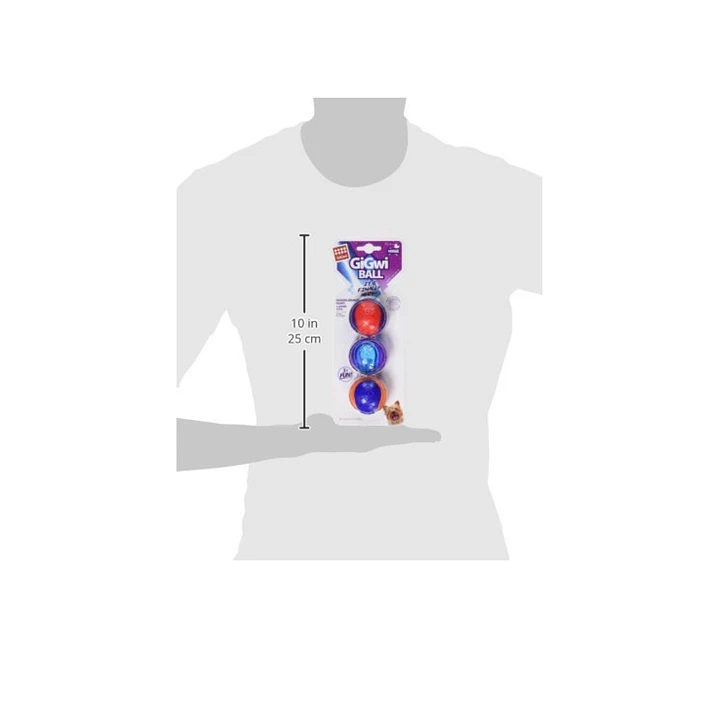 Pelotas Para Perros Squeak 3 Unidades Talla S Gigwi 3