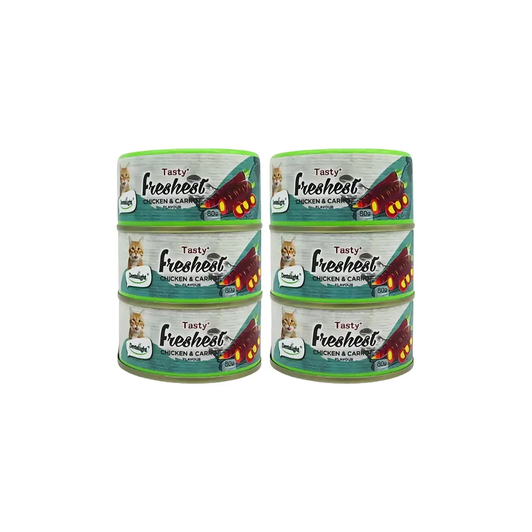 Pack 6 Latas Tasty Freshest Dentaligth 80 Gr. 4
