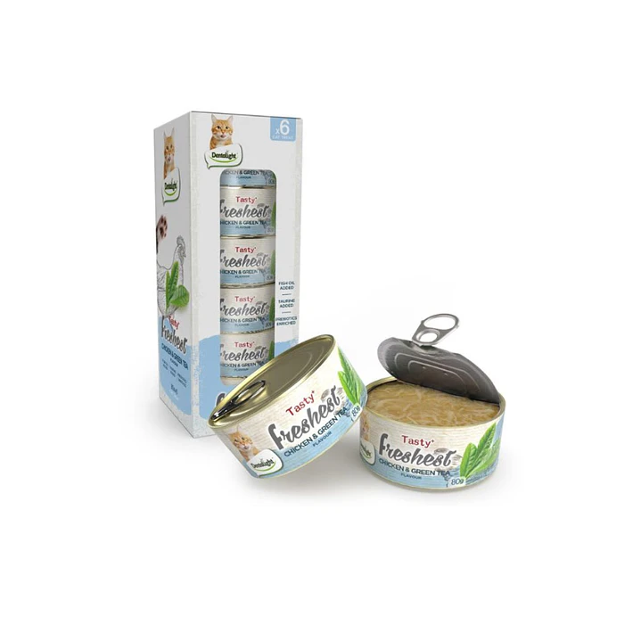 Pack 6 Latas Tasty Freshest Dentaligth 80 Gr. 2