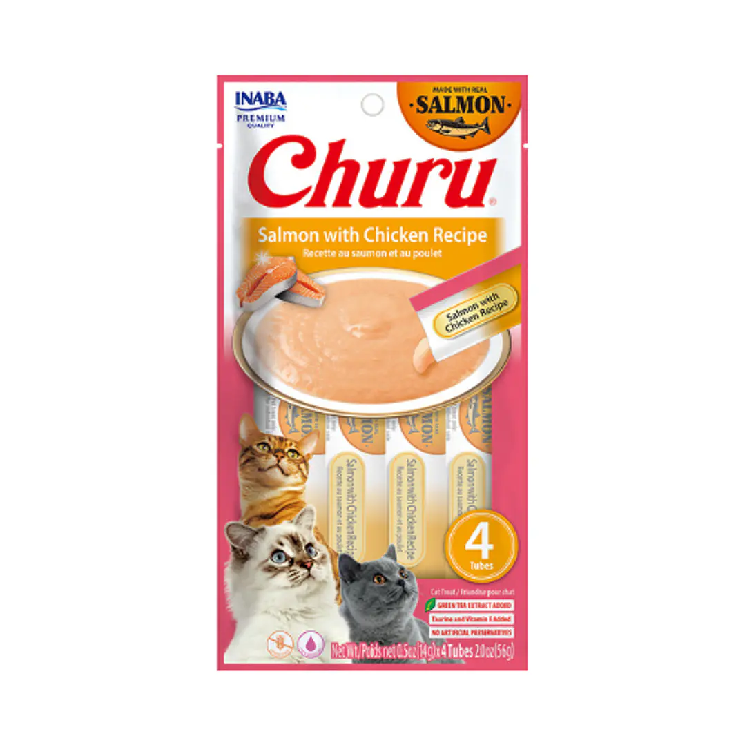 Churu Cat Salmon y Pollo 56 Gr 1